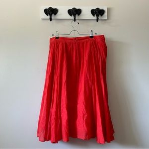 Lightweight Gauze Coral Skirt